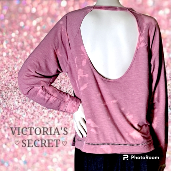 VICTORIA'S SECRET Mineral Wash Backless Cuddly Top W/Name & logo Embroidery M/L - Picture 4 of 9